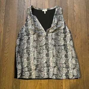 Silk snakeskin top